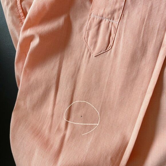 Burberry London Multicolor Apricot Dress Shirt Quiet Luxury Size L - Picture 10 of 10